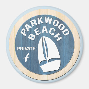 Imã Praia 3" de Parkwood ímã