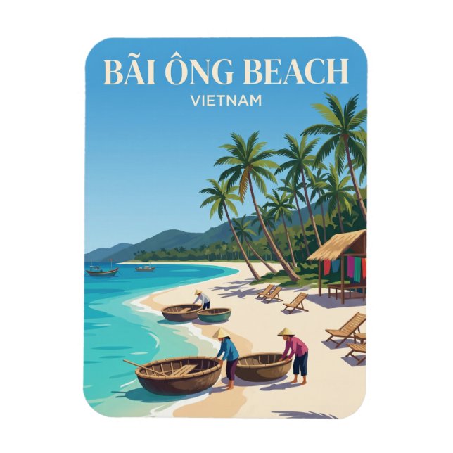 Ímã Praia Bãi Ông Vietnam (Vertical)