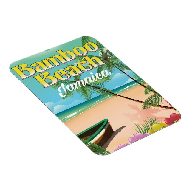 Ímã Praia Bamboo Jamaica (Lado Direito)