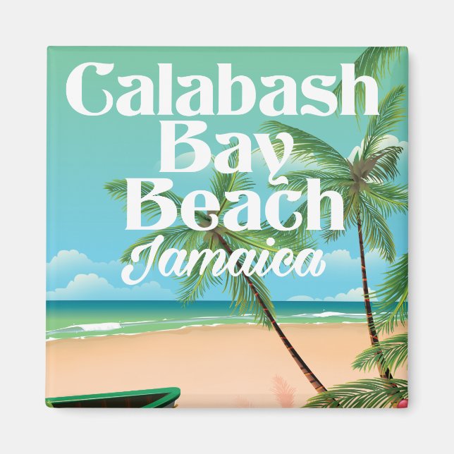 Imã Praia Bamboo Jamaica (Frente)