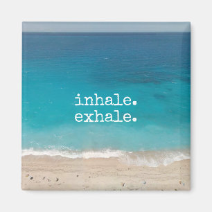 Imã Praia bonita da respiração da meditação