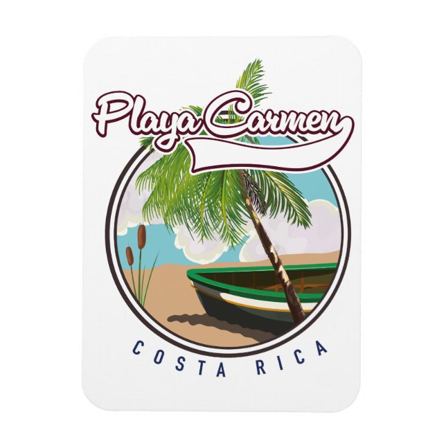 Ímã Praia carmen Costa Rica (Vertical)