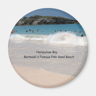 Imã Praia cor-de-rosa da areia de Bermuda