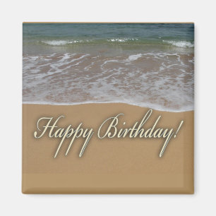 Imã Praia da areia do feliz aniversario