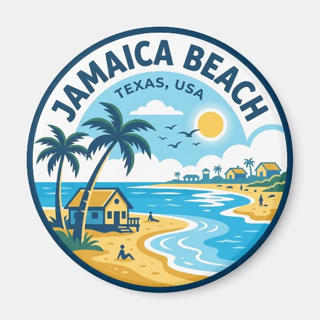 Imã Praia da Jamaica Texas (Frente)