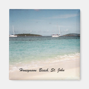 Imã Praia da lua de mel, St John