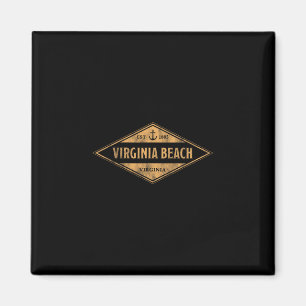 Imã Praia da Virgínia Virgínia Lembrança Férias Antigo
