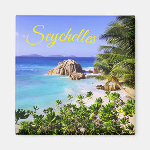 Imã Praia das Ilhas Tropicais das Seychelles