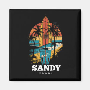 Imã Praia de Areia Havaí Surfboard de Surf Retro