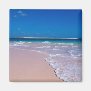 Imã Praia de areia rosa na Baía de Conch, Ilha Cat,