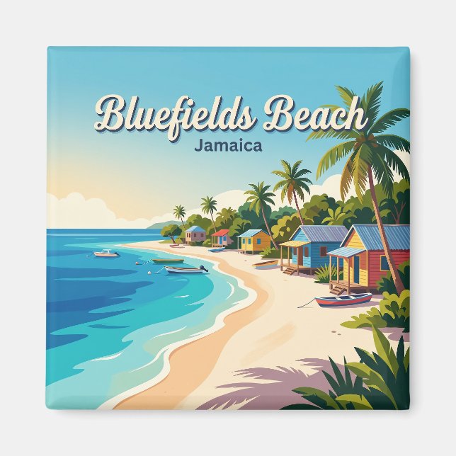 Imã Praia de Bluefields Jamaica (Frente)