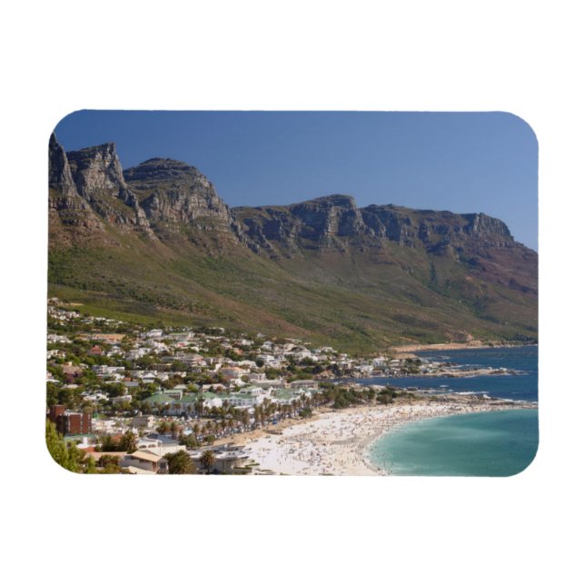 Ímã Praia de Camps Bay e os Doze Apóstolos (Horizontal)