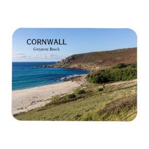 Ímã Praia de Gwynver em Cornwall Inglaterra