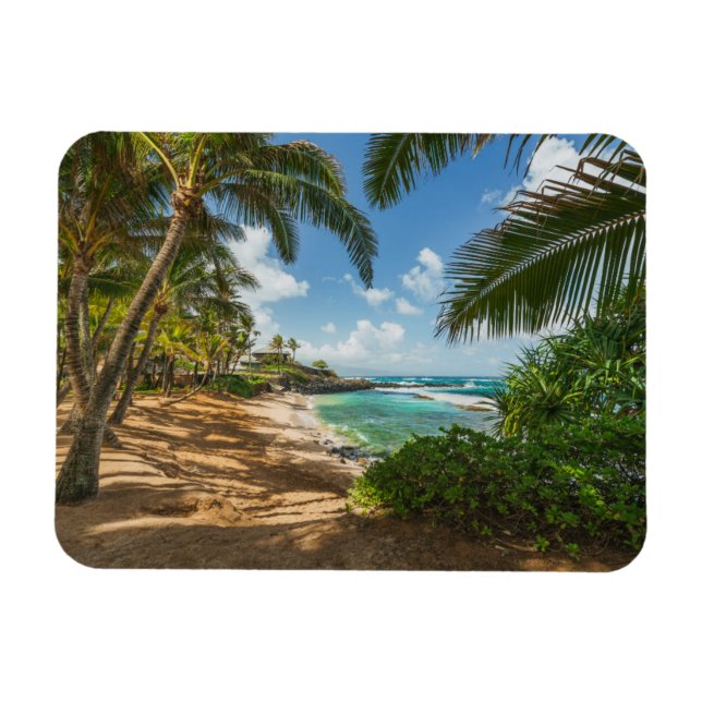 Ímã Praia de Kuau Cove | Maui, Havaí (Horizontal)