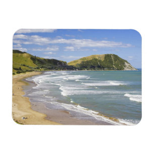 Ímã Praia de Makorori perto de Gisborne, Eastland, Nov