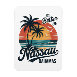 Ímã Praia de Nassau Bahamas Verão