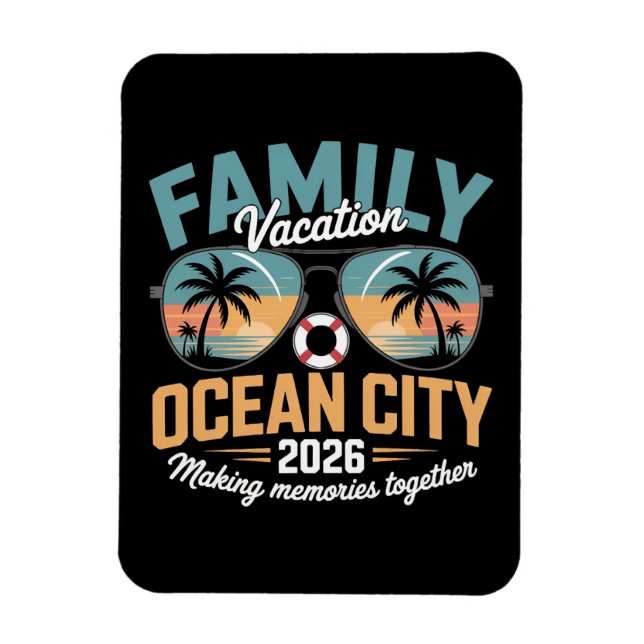 Ímã Praia de Ocean City (Vertical)