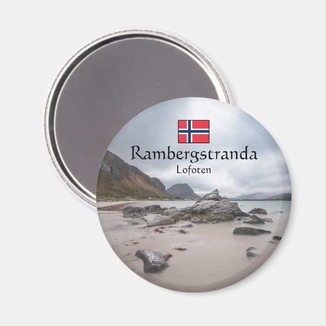 Imã Praia de Ramberg Lofoten (Front/Back)