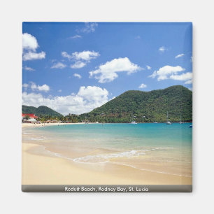 Imã Praia de Reduit, baía de Rodney, St Lucia