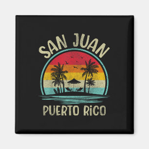 Imã Praia de San Juan Porto Rico Palmeiras Família Ver