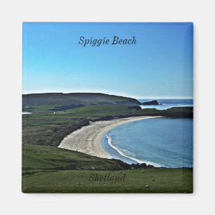 Imã Praia de Spiggie, Shetland