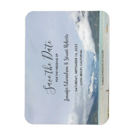 Ímã Praia de verão da montanha moderna Salve a Data