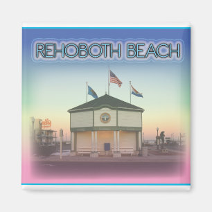 Imã Praia Delaware de Rehoboth - cena da avenida de