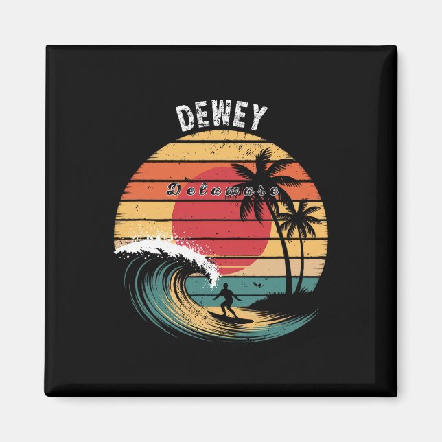 Imã Praia Dewey Delaware Surfing na Praia (Frente)