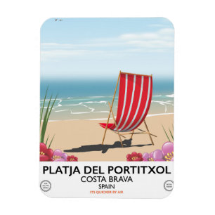 Ímã Praia do Portitxol, Costa Brava, Espanha