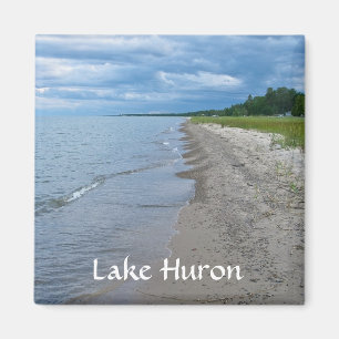 Imã Praia do verão do Lago Huron