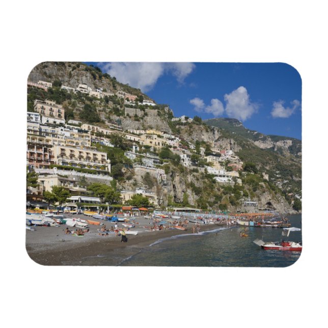 Ímã Praia em Positano, Campania, Itália (Horizontal)