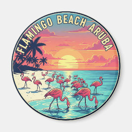 Imã Praia Flamingo em Aruba Viagem