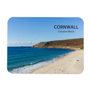 Ímã Praia Gwynver Cornwall Inglaterra