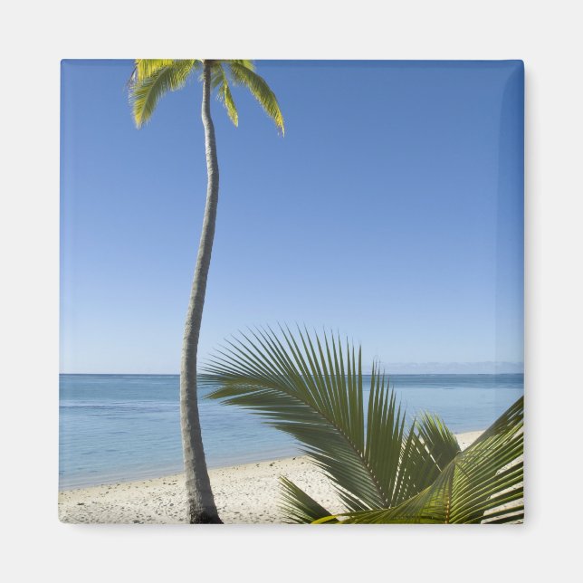 Imã Praia no continente Aitutaki, Ilhas Cook (Frente)