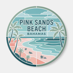 Imã Praia Pink Sands Bahamas