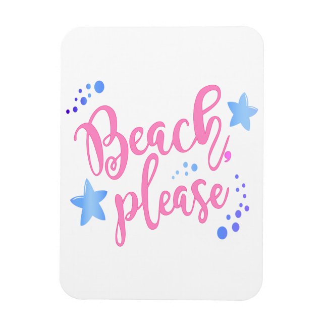 Ímã Praia, por favor (Vertical)