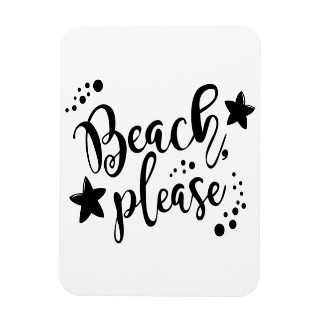 Ímã Praia, por favor (Vertical)