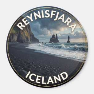 Imã Praia Preta Reynisfjara Islândia Colunas do Mar