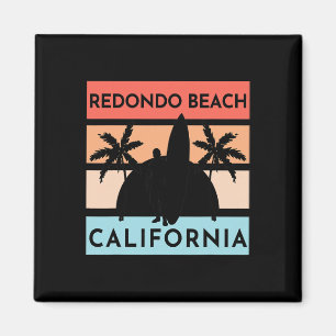 Imã Praia Redondo Califórnia Surf Verão Férias Vint