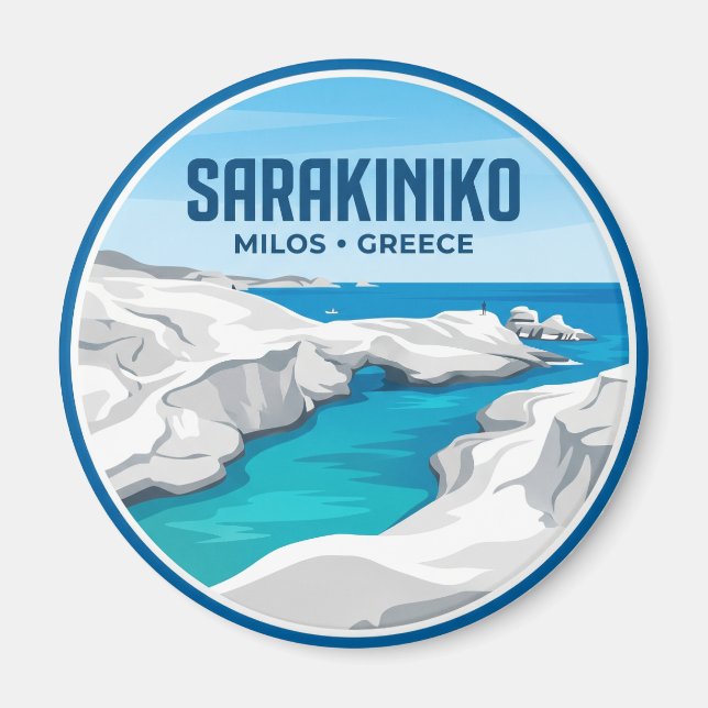 Imã Praia Sarakiniko Grécia (Frente)