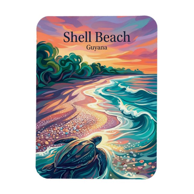 Ímã Praia Shell, Guiana (Vertical)