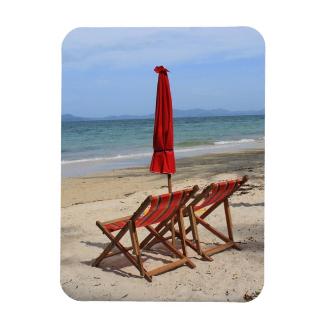 Ímã praia tropical (Vertical)
