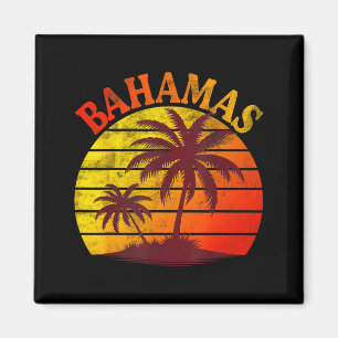 Imã praia tropical das Bahamas férias de verão palmeir