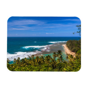 Ímã Praia Tunnels vista da Trilha Kalalau