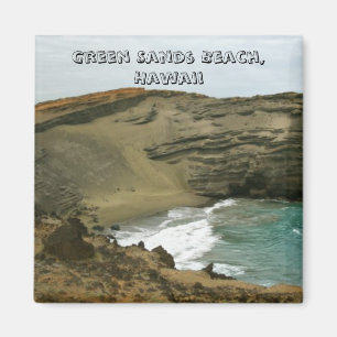 Imã Praia verde Havaí das areias