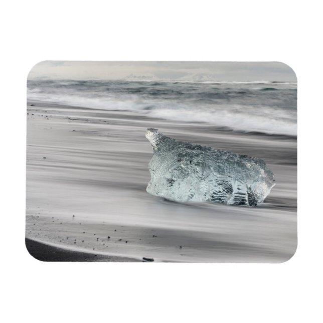 Ímã Praia Vulcânica Negra | Parque Nacional Vatnajokul (Horizontal)