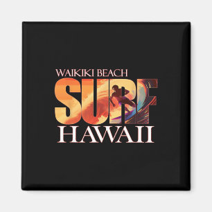 Imã Praia Waikiki Havaí Ilhas Havaianas Surf Para Home