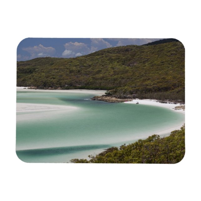 Ímã Praia Whitehaven, Hill Inlet, Tounge Point, (Horizontal)