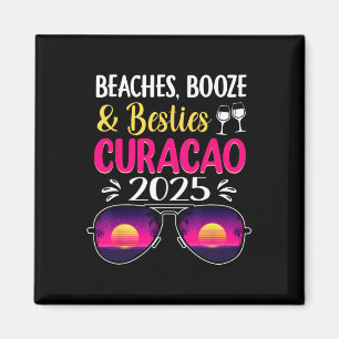 Imã Praias Bebidas Amigas Curaçao 2025 Férias Praia
