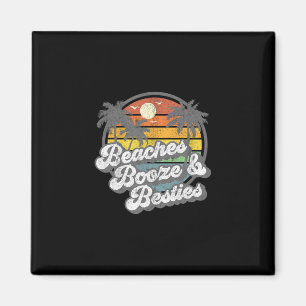 Imã Praias Bebidas E Amigas Divertido Retro 70s Camise
